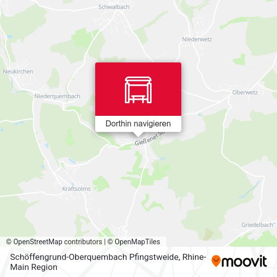 Schöffengrund-Oberquembach Pfingstweide Karte