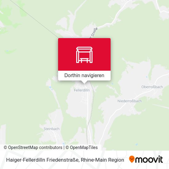 Haiger-Fellerdilln Friedenstraße Karte