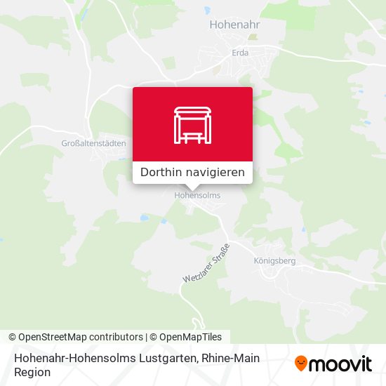 Hohenahr-Hohensolms Lustgarten Karte