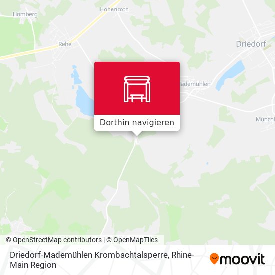 Driedorf-Mademühlen Krombachtalsperre Karte