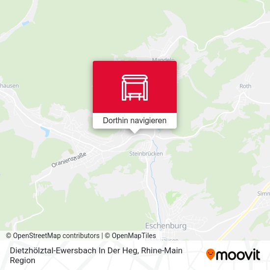 Dietzhölztal-Ewersbach In Der Heg Karte