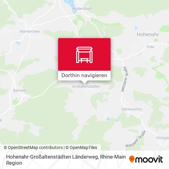 Hohenahr-Großaltenstädten Länderweg Karte