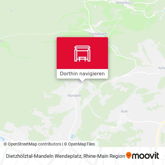 Dietzhölztal-Mandeln Wendeplatz Karte