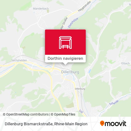 Dillenburg Bismarckstraße Karte