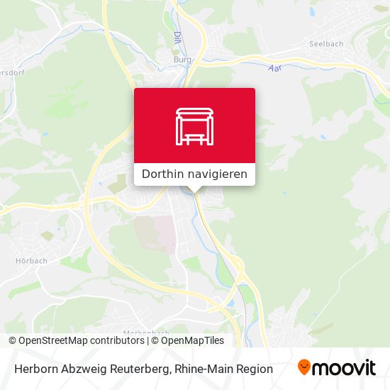 Herborn Abzweig Reuterberg Karte