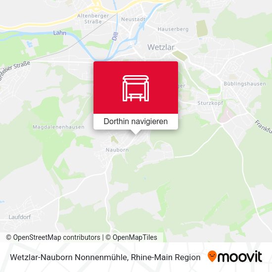 Wetzlar-Nauborn Nonnenmühle Karte