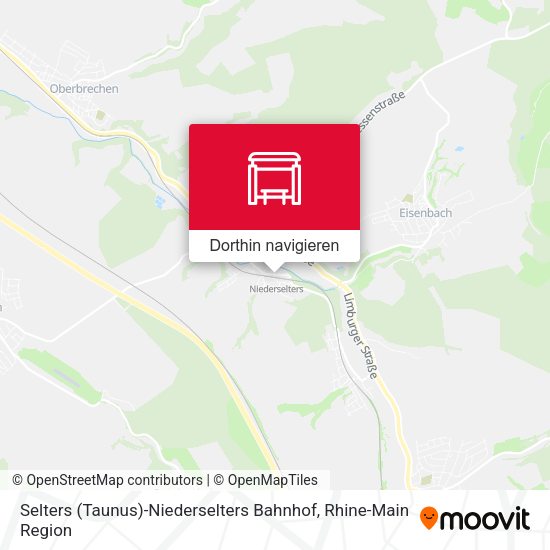 Selters (Taunus)-Niederselters Bahnhof Karte