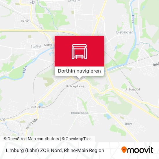 Limburg (Lahn) ZOB Nord Karte