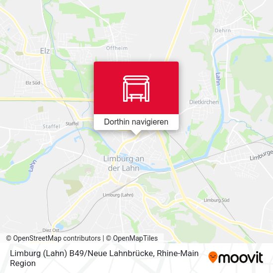Limburg (Lahn) B49 / Neue Lahnbrücke Karte
