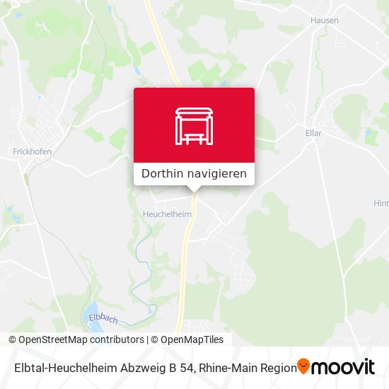 Elbtal-Heuchelheim Abzweig B 54 Karte