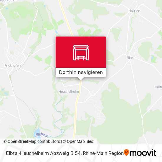 Elbtal-Heuchelheim Abzweig B 54 Karte