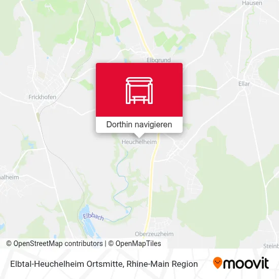 Elbtal-Heuchelheim Ortsmitte Karte