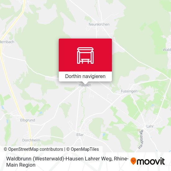 Waldbrunn (Westerwald)-Hausen Lahrer Weg Karte