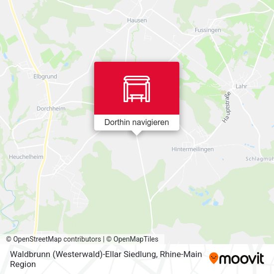 Waldbrunn (Westerwald)-Ellar Siedlung Karte