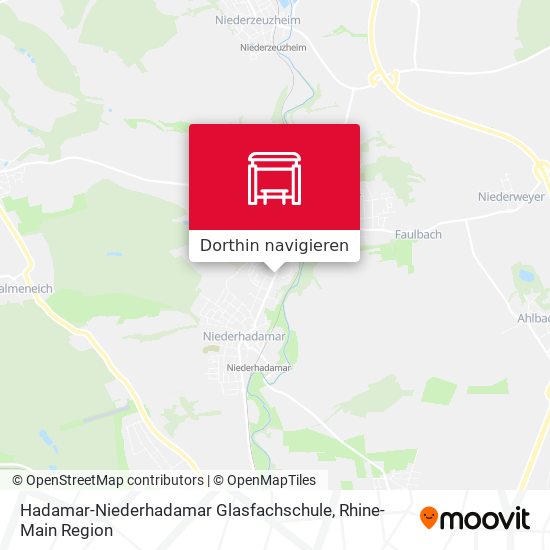 Hadamar-Niederhadamar Glasfachschule Karte