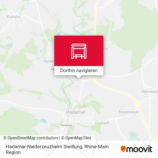 Hadamar-Niederzeuzheim Siedlung Karte