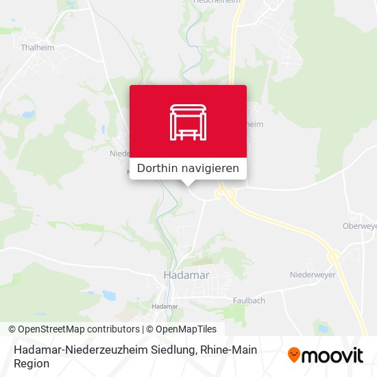 Hadamar-Niederzeuzheim Siedlung Karte