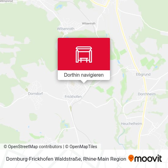 Dornburg-Frickhofen Waldstraße Karte