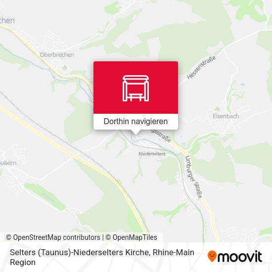 Selters (Taunus)-Niederselters Kirche Karte
