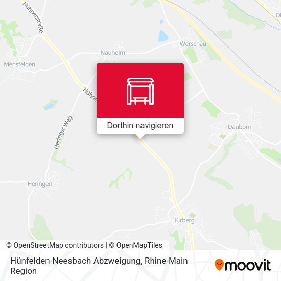 Hünfelden-Neesbach Abzweigung Karte