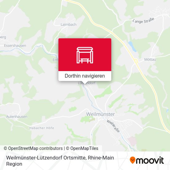 Weilmünster-Lützendorf Ortsmitte Karte