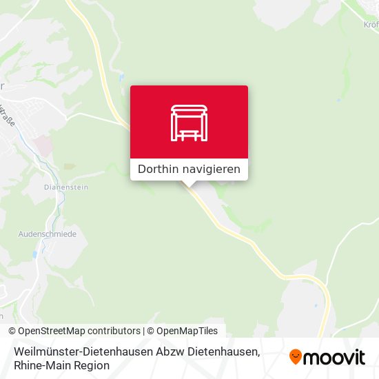 Weilmünster-Dietenhausen Abzw Dietenhausen Karte