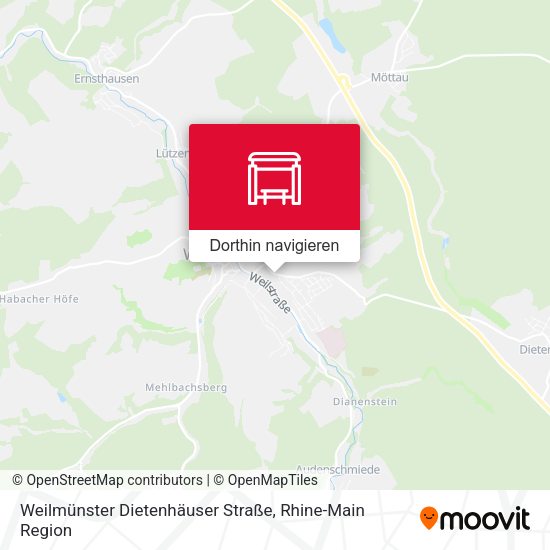 Weilmünster Dietenhäuser Straße Karte