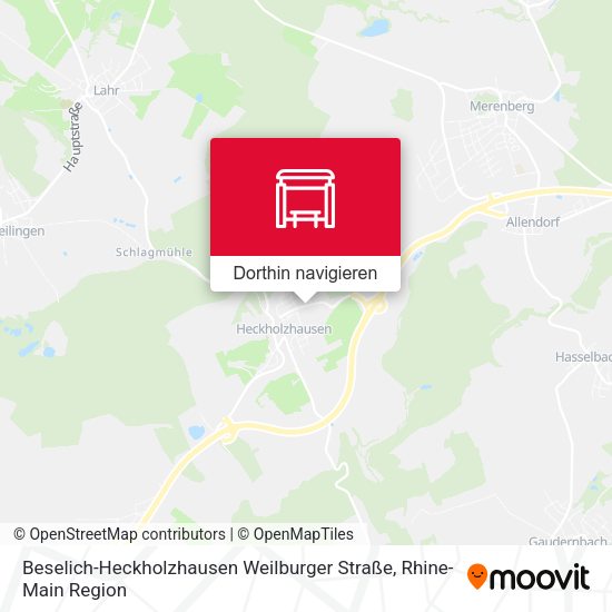 Beselich-Heckholzhausen Weilburger Straße Karte