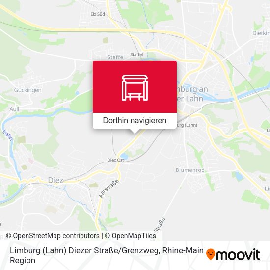 Limburg (Lahn) Diezer Straße / Grenzweg Karte
