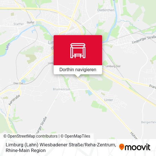 Limburg (Lahn) Wiesbadener Straße / Reha-Zentrum Karte