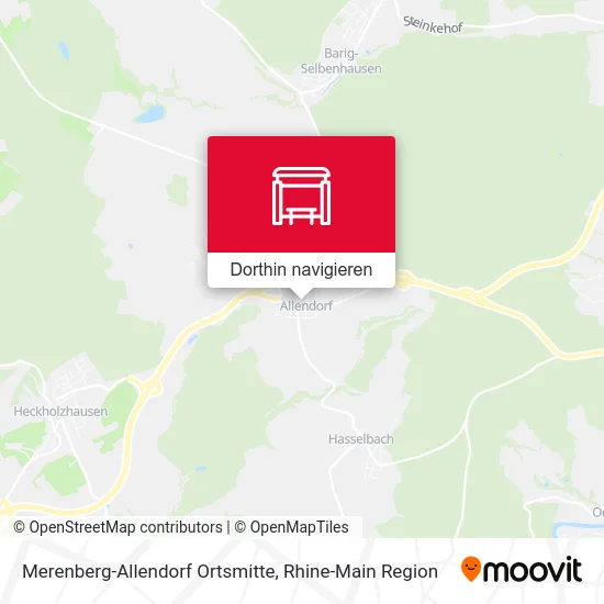 Merenberg-Allendorf Ortsmitte Karte