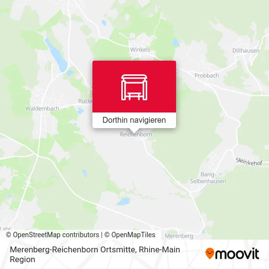 Merenberg-Reichenborn Ortsmitte Karte