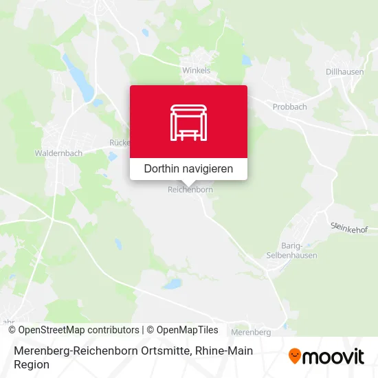 Merenberg-Reichenborn Ortsmitte Karte