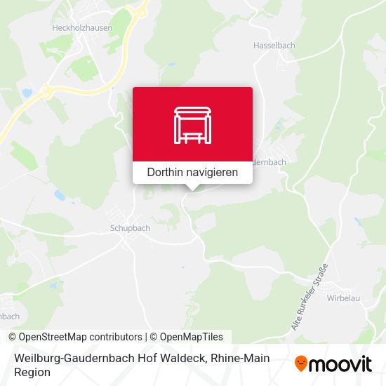 Weilburg-Gaudernbach Hof Waldeck Karte