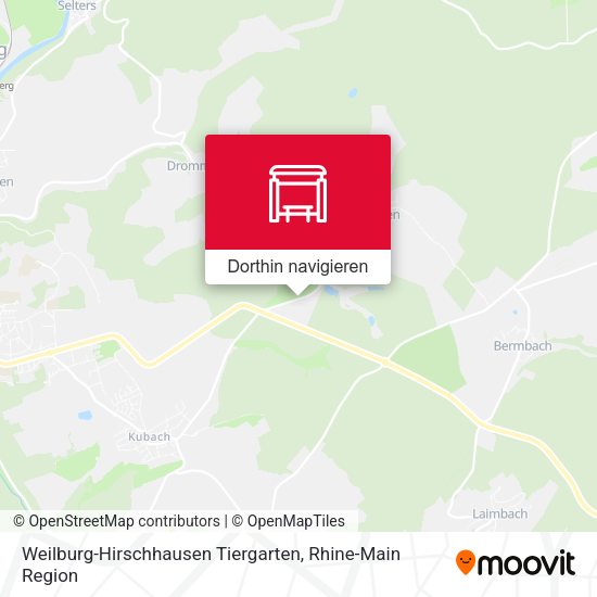 Weilburg-Hirschhausen Tiergarten Karte