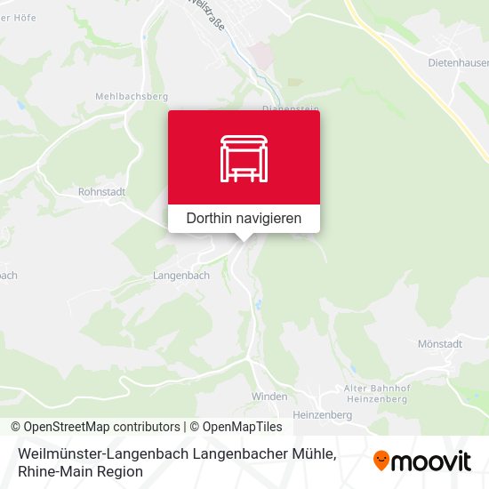 Weilmünster-Langenbach Langenbacher Mühle Karte