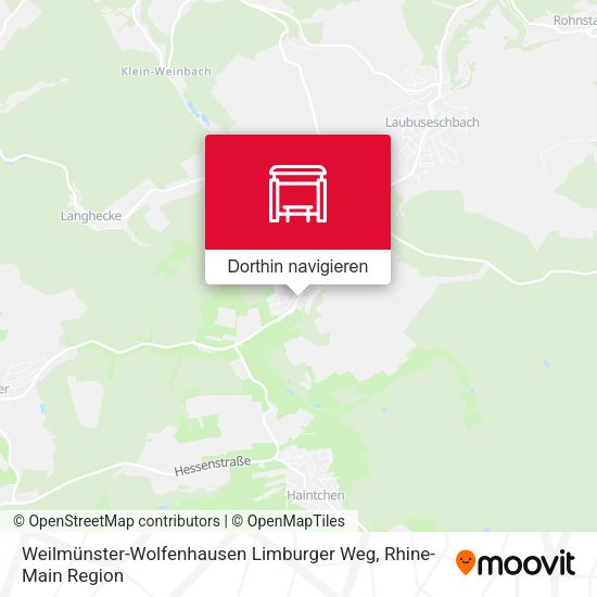 Weilmünster-Wolfenhausen Limburger Weg Karte