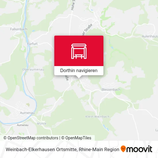 Weinbach-Elkerhausen Ortsmitte Karte