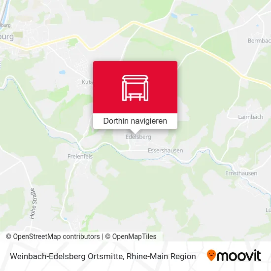 Weinbach-Edelsberg Ortsmitte Karte
