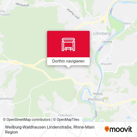 Weilburg-Waldhausen Lindenstraße Karte