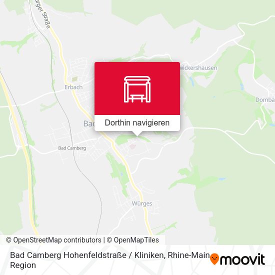 Bad Camberg Hohenfeldstraße / Kliniken Karte