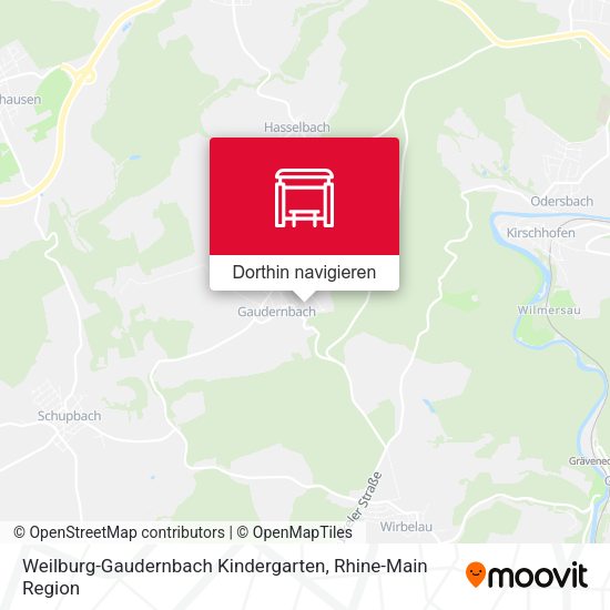 Weilburg-Gaudernbach Kindergarten Karte