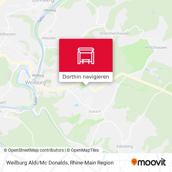 Weilburg Aldi/Mc Donalds Karte