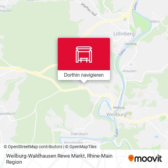 Weilburg-Waldhausen Rewe Markt Karte