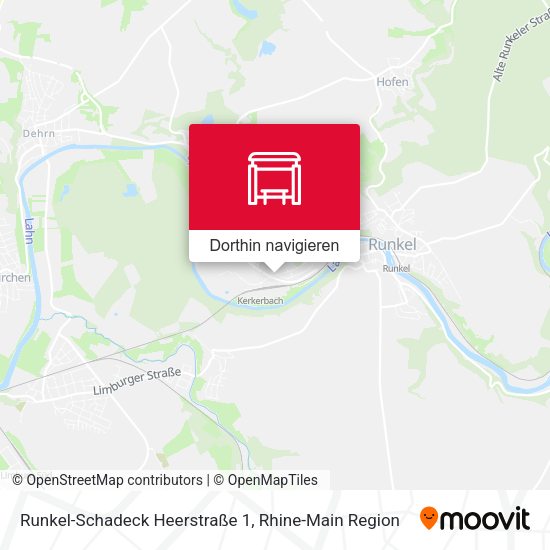 Runkel-Schadeck Heerstraße 1 Karte