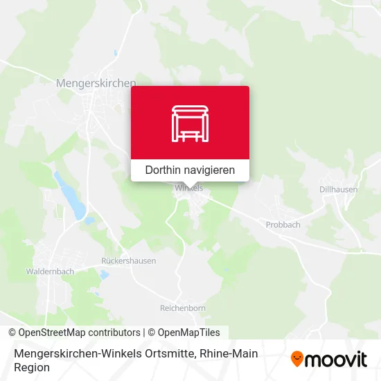 Mengerskirchen-Winkels Ortsmitte Karte