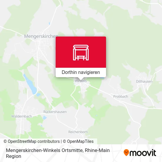 Mengerskirchen-Winkels Ortsmitte Karte