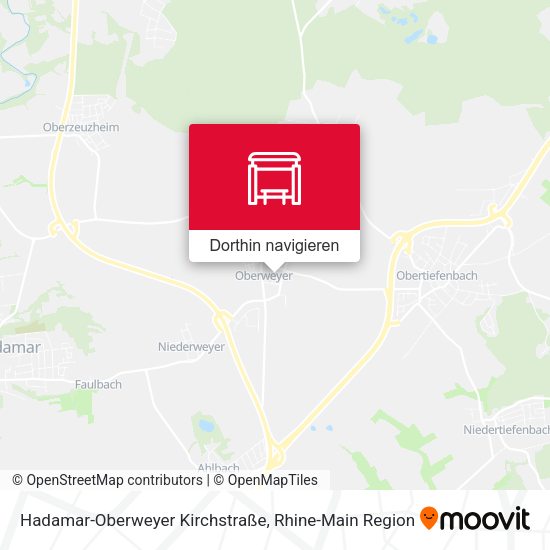 Hadamar-Oberweyer Kirchstraße Karte
