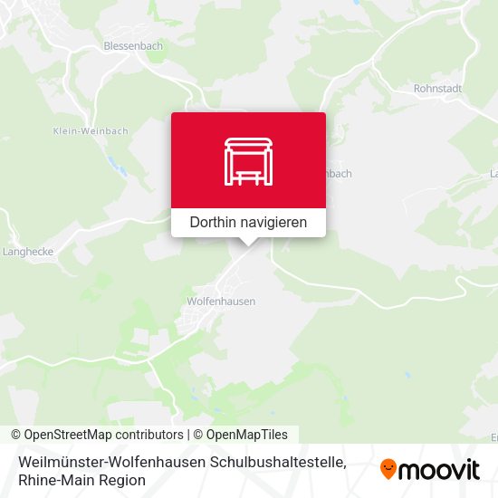Weilmünster-Wolfenhausen Schulbushaltestelle Karte