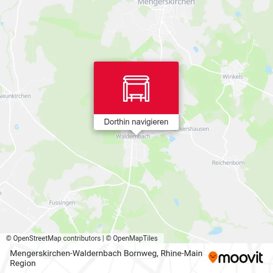 Mengerskirchen-Waldernbach Bornweg Karte